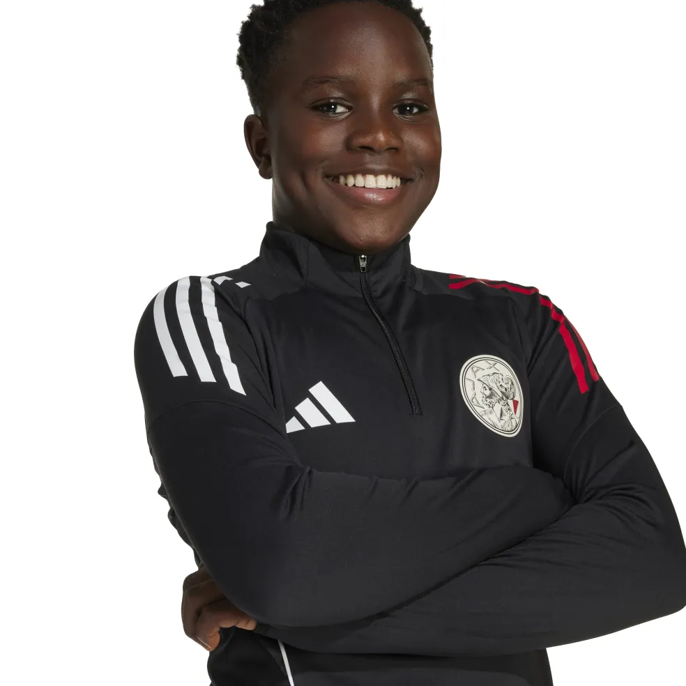 Adidas Ajax Tiro 25 trainingsshirt junior black white bold red