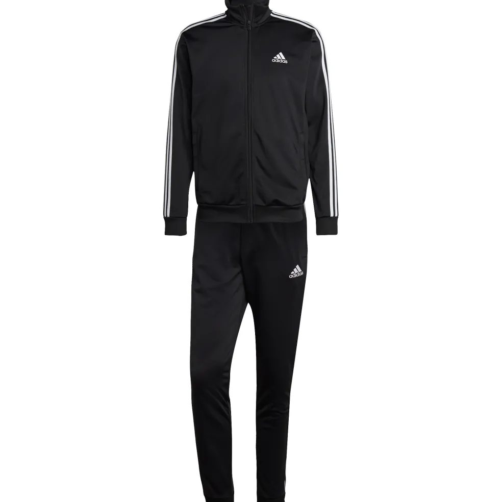 Adidas Basic 3-Stripes Tricot trainingspak heren black