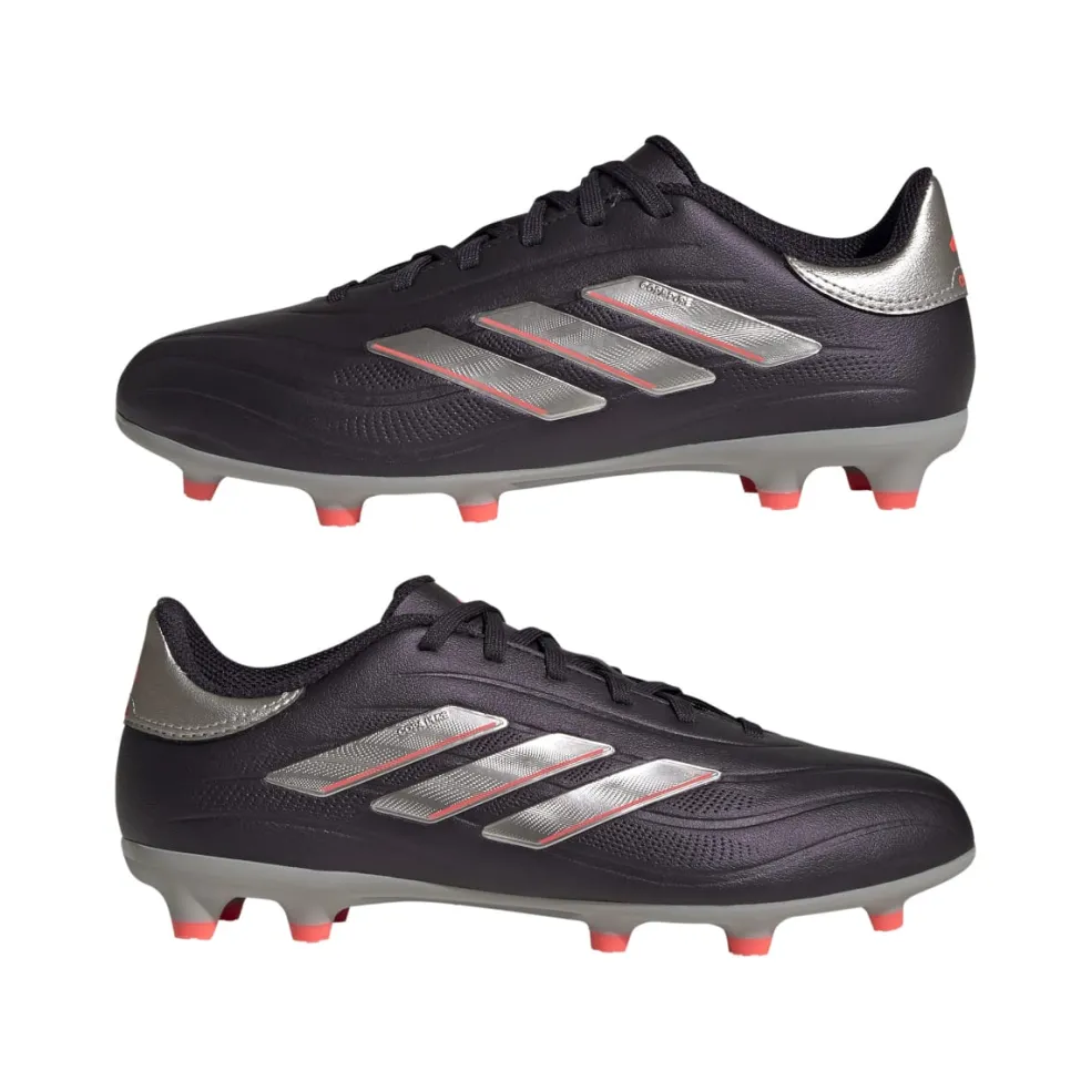 Adidas Copa Pure 2 League FG voetbalschoenen junior aurora black platinum metallic turbo