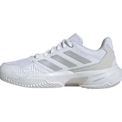 Adidas Courtjam Control 3 Clay tennisschoenen dames cloud white silver metallic grey one