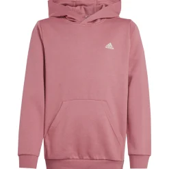 Adidas Essentials Small Logo fleece hoodie junior preloved crimson