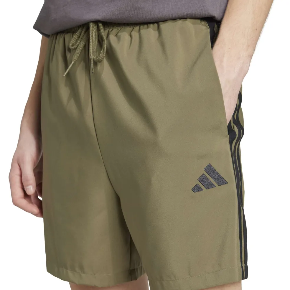 Adidas Essentials 3-stripes Chelsea short heren olive strata black