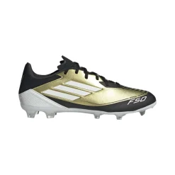 Adidas F50 League Messi FG MG voetbalschoenen heren gold metallic cloud white core black