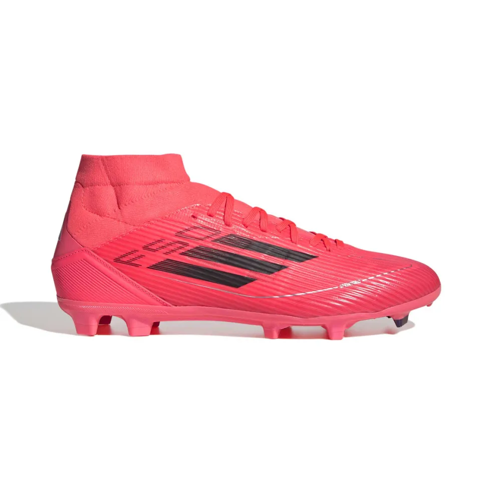 Adidas F50 League Mid-cut FG MG voetbalschoenen turbo aurora black platinum metallic