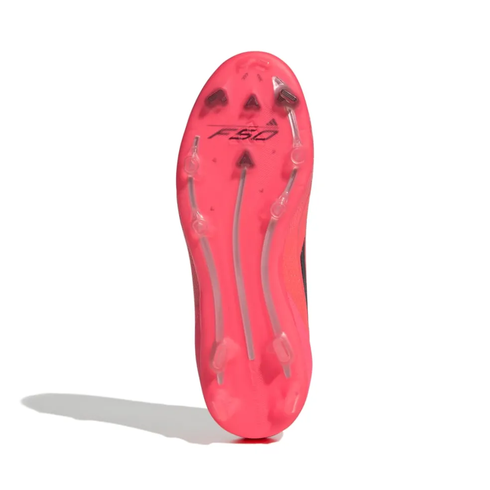 Adidas F50 Pro FG voetbalschoenen junior turbo aurora black platinum metallic