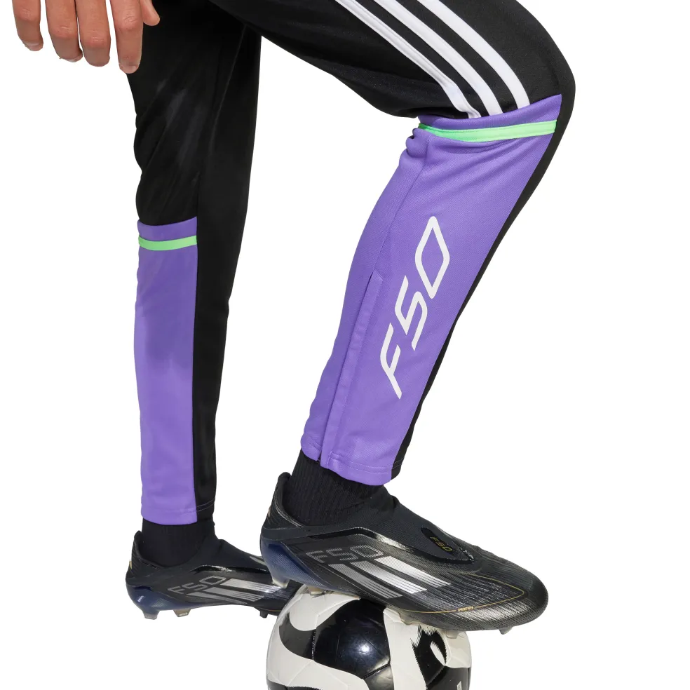 Adidas F50 trainingsbroek junior black purple rush