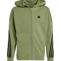 Adidas Future Icons 3-Stripes trainingsjack junior tent green black