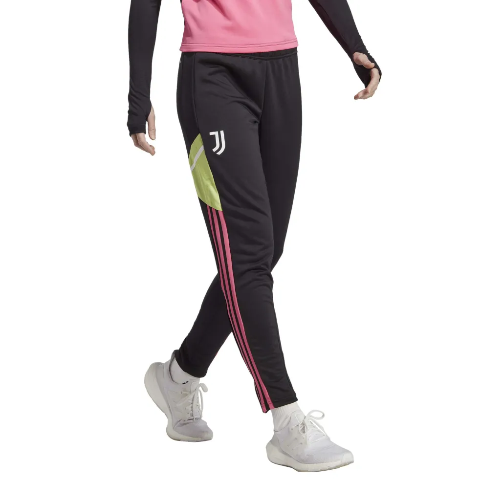 Adidas Juventus 22 - 23 trainingsbroek dames black pulse magenta