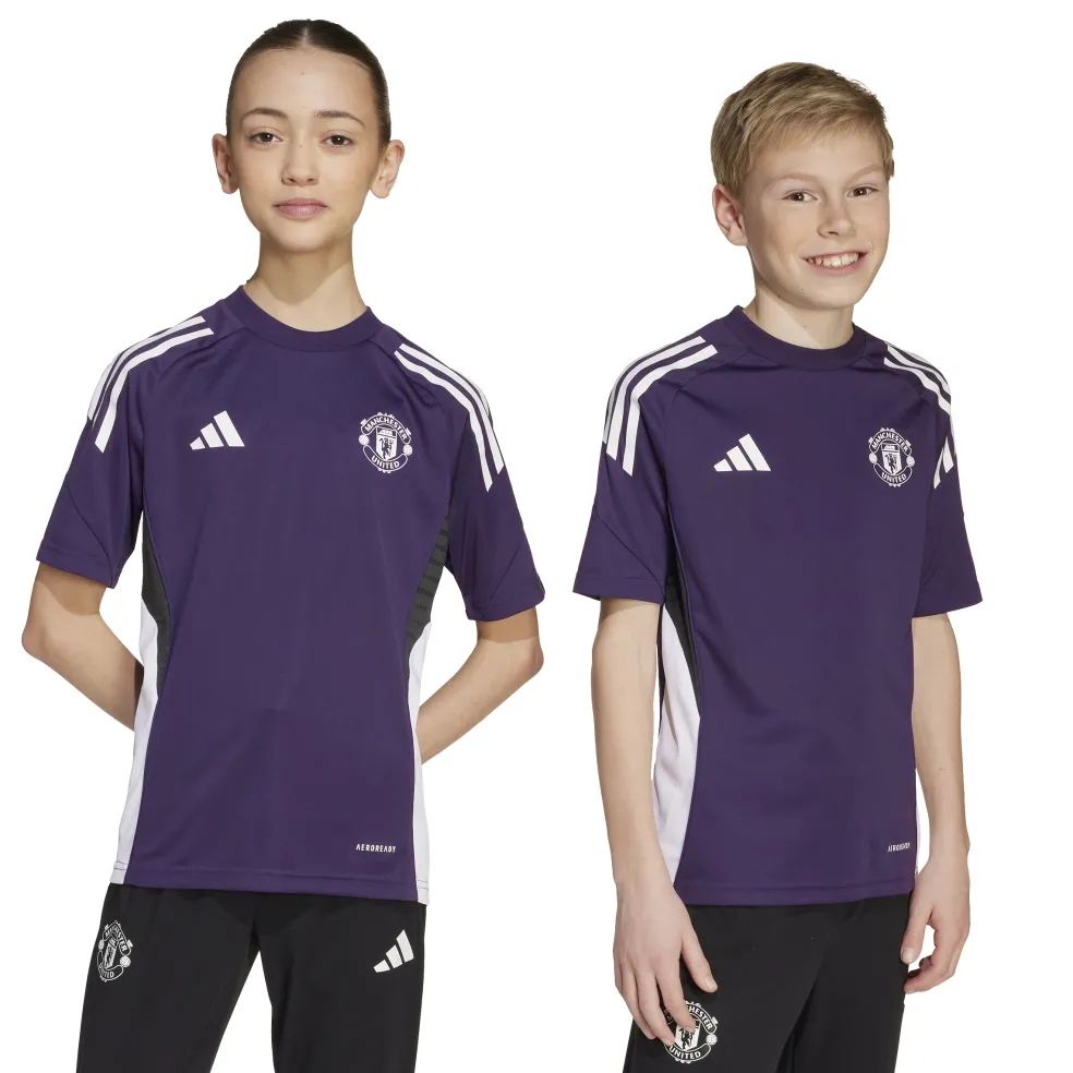 Adidas Manchester United voetbalshirt junior aurora plum