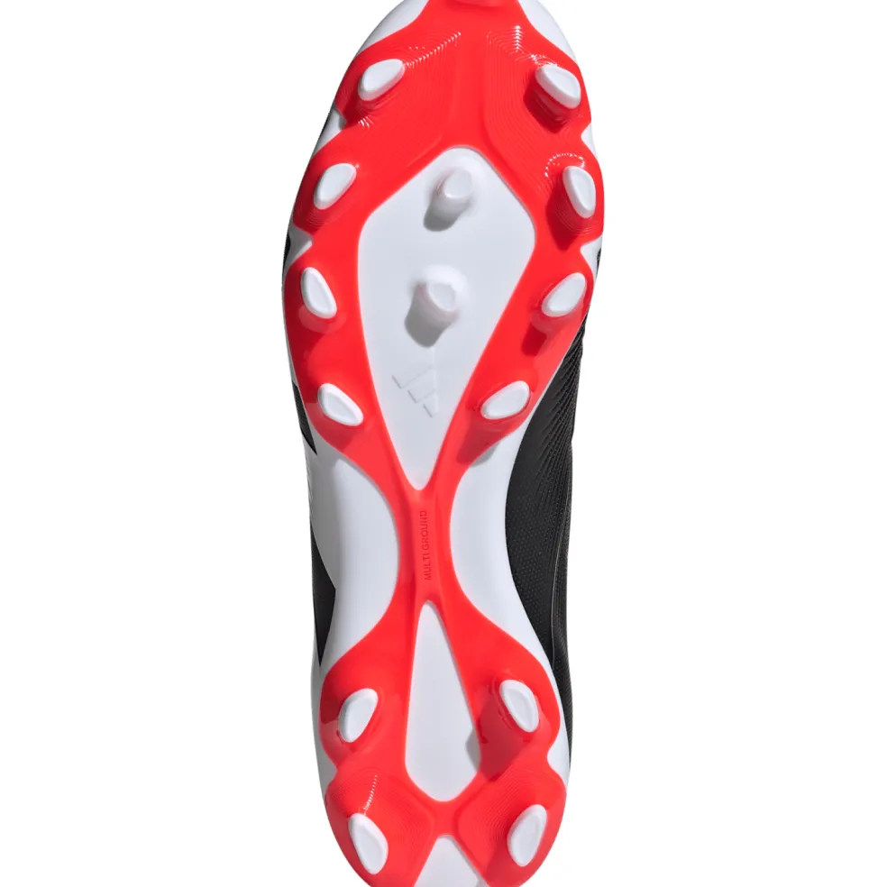 Adidas Predator 24 League MG voetbalschoenen heren core black cloud white solid red