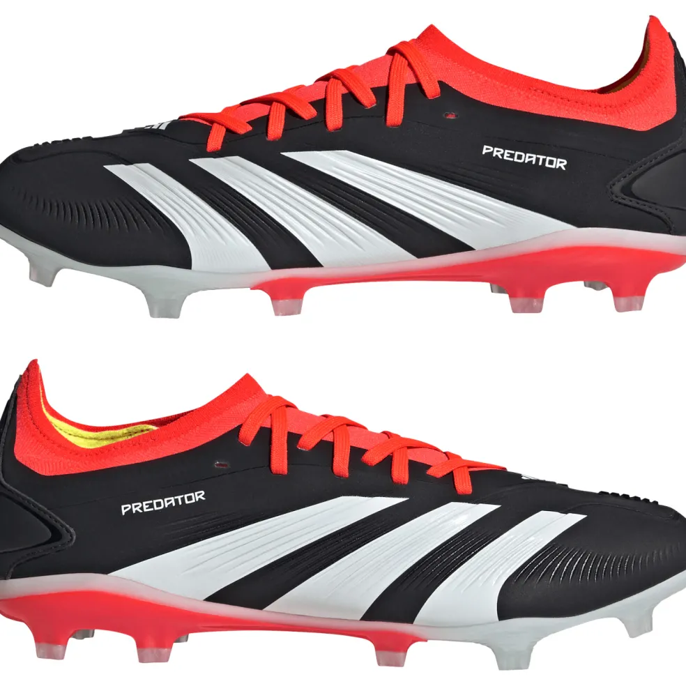 Adidas Predator 24 Pro FG voetbalschoenen heren core black cloud white solid red