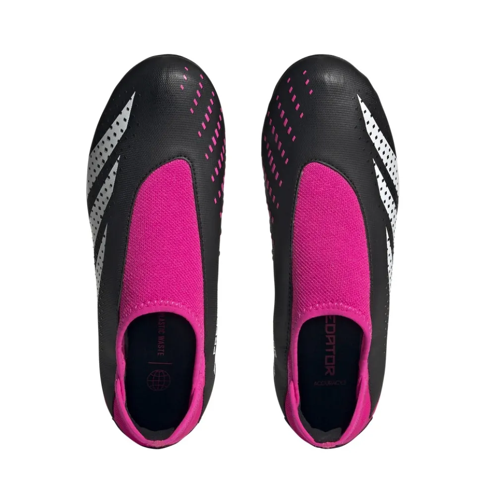 Adidas Predator Accuracy.3 voetbalschoenen junior core black cloud white team shock pink 2