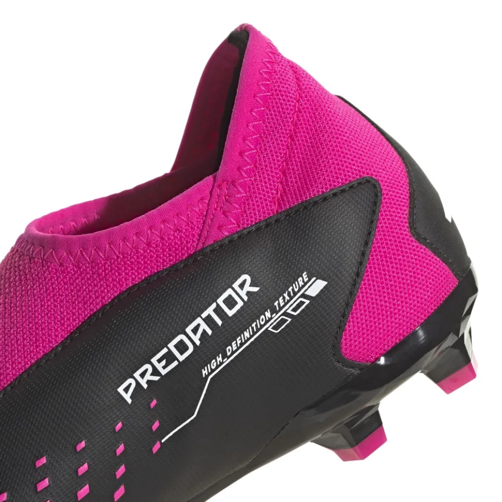 Adidas Predator Accuracy.3 voetbalschoenen junior core black cloud white team shock pink 2