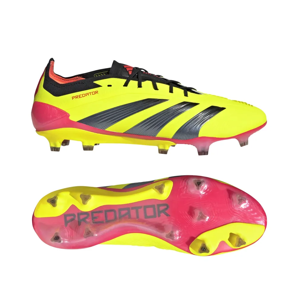 Adidas Predator Elite FG voetbalschoenen heren team solar yellow 2 core black solar red