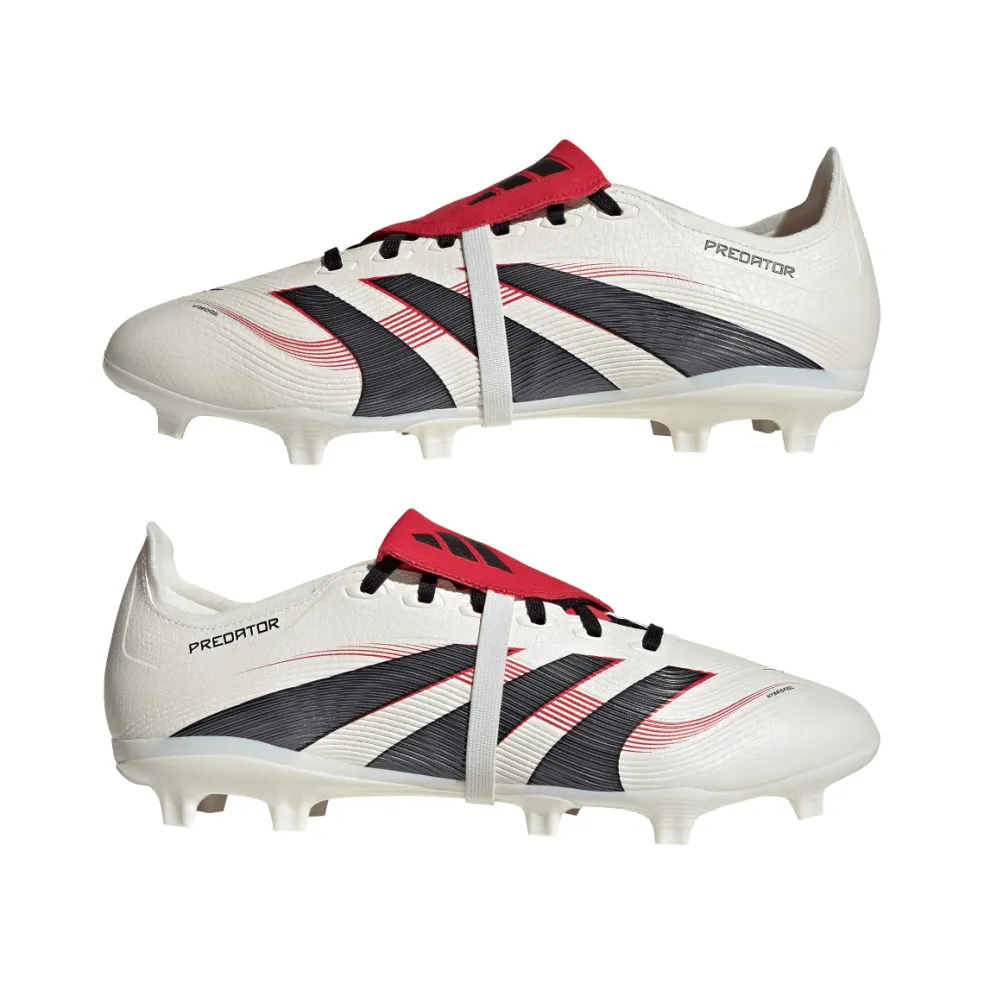 Adidas Predator League FG MG voetbalschoenen off white core black pure ruby