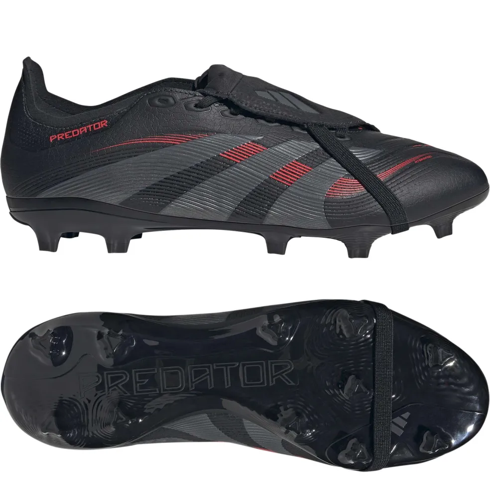 Adidas Predator League FG MG voetbalschoenen heren core black grey four lucid red