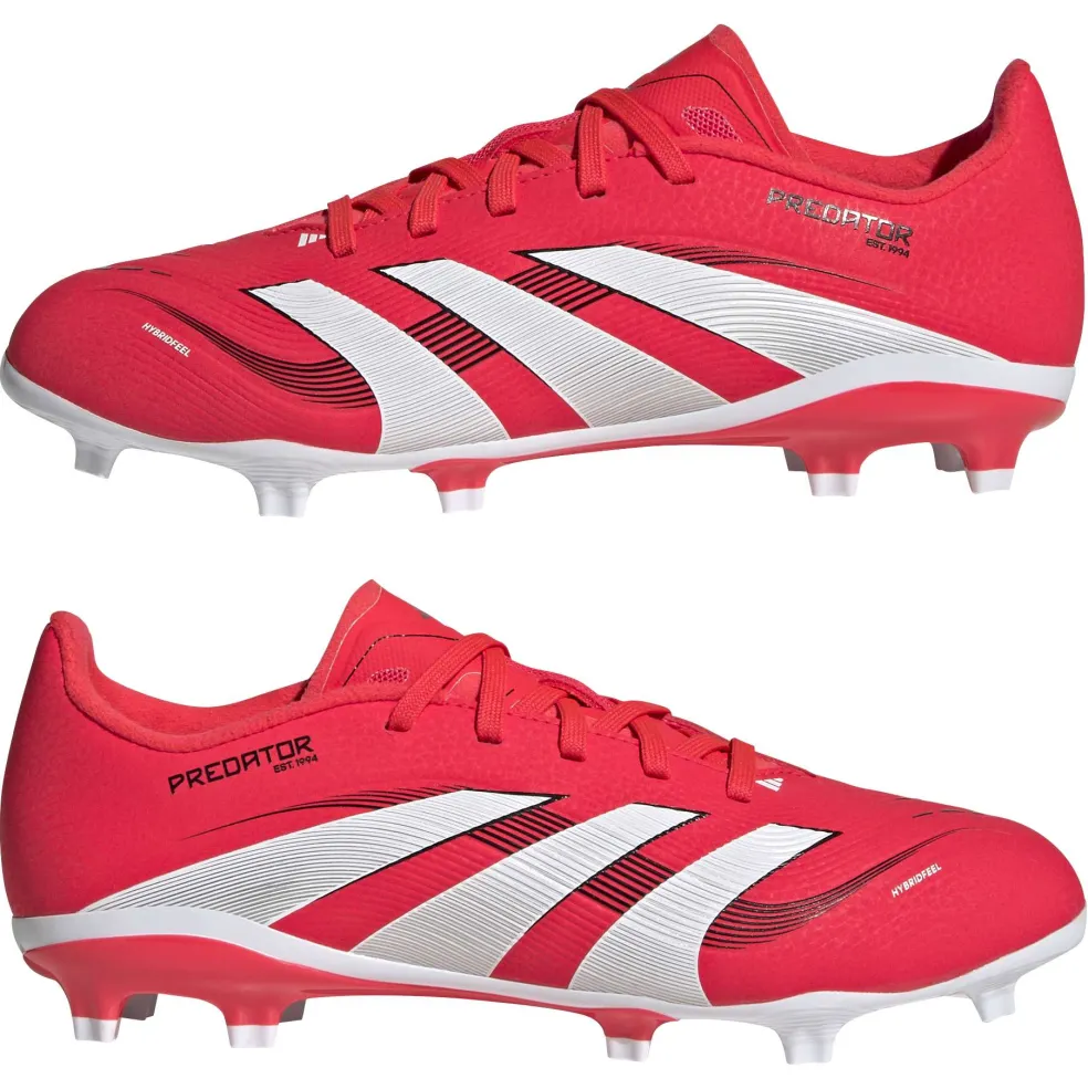 Adidas Predator League FG MG voetbalschoenen junior lucid red cloud white core black