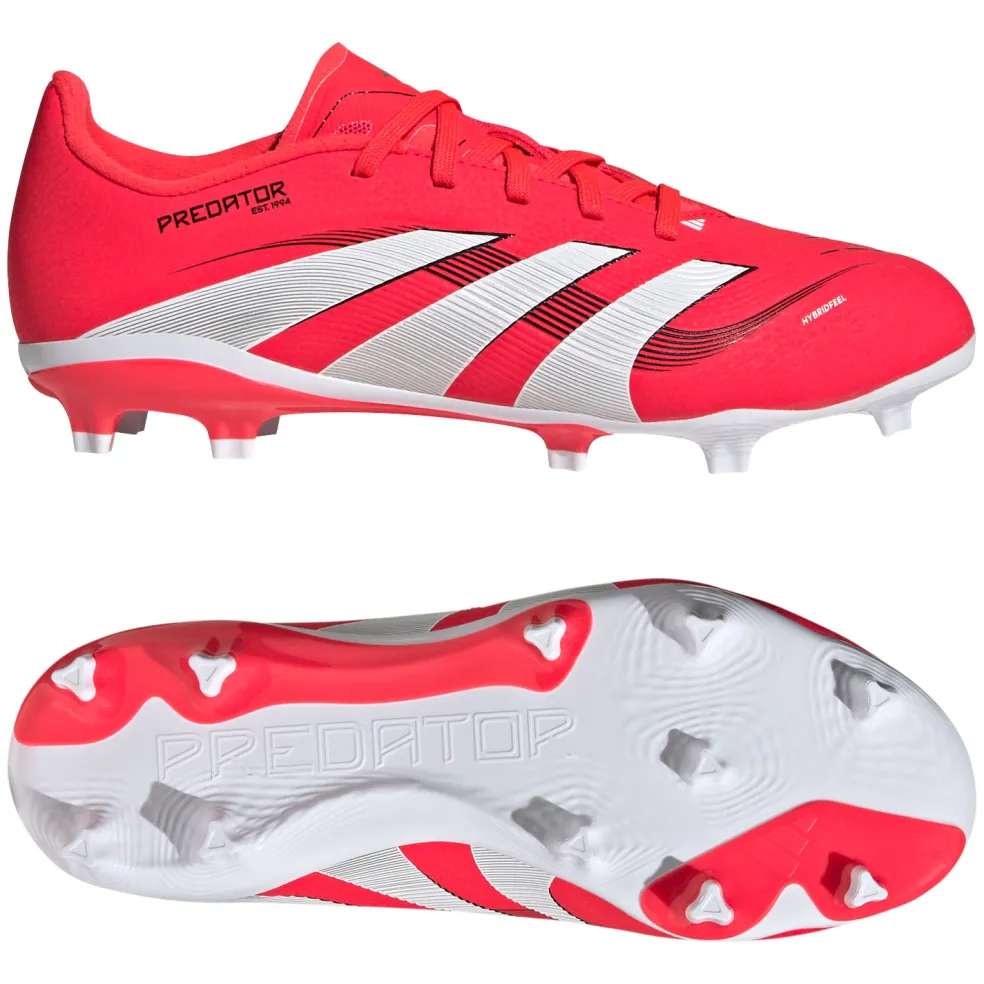 Adidas Predator League FG MG voetbalschoenen junior lucid red cloud white core black
