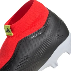 Adidas Predator League Laceless FG voetbalschoenen heren core black cloud white solar red