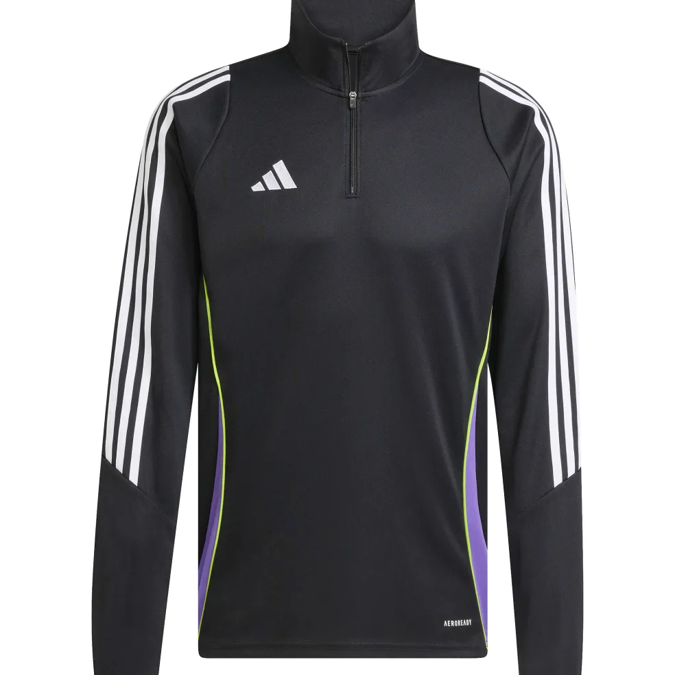 Adidas Tiro 24 trainingsjack heren black purple rush