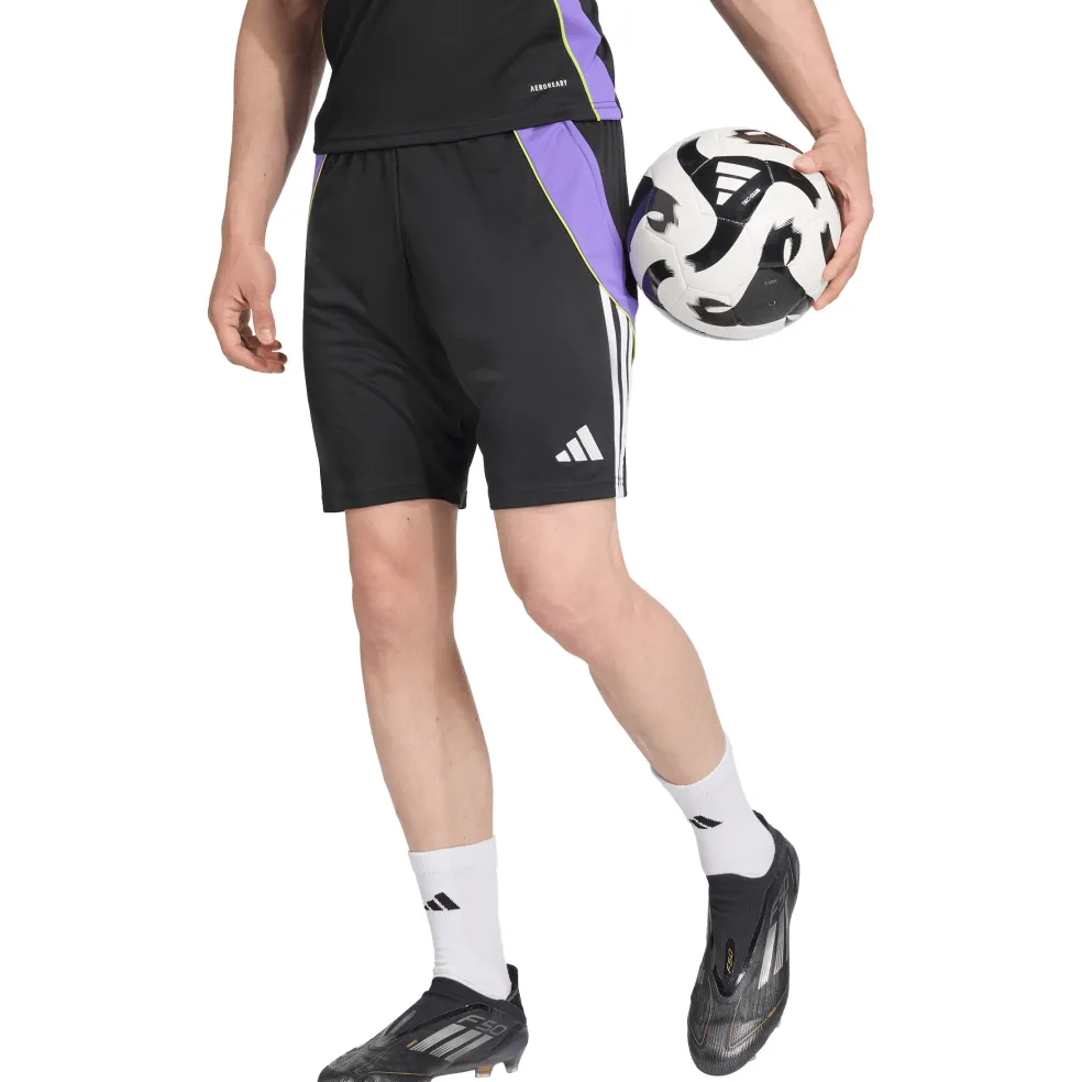 Adidas Tiro 24 voetbalbroekje heren black purple rush