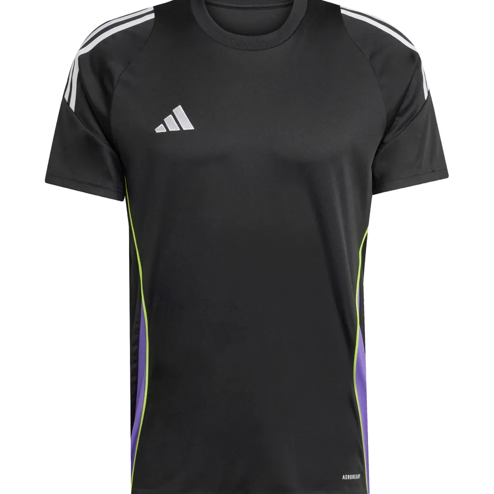Adidas Tiro 24 voetbalshirt heren black purple rush