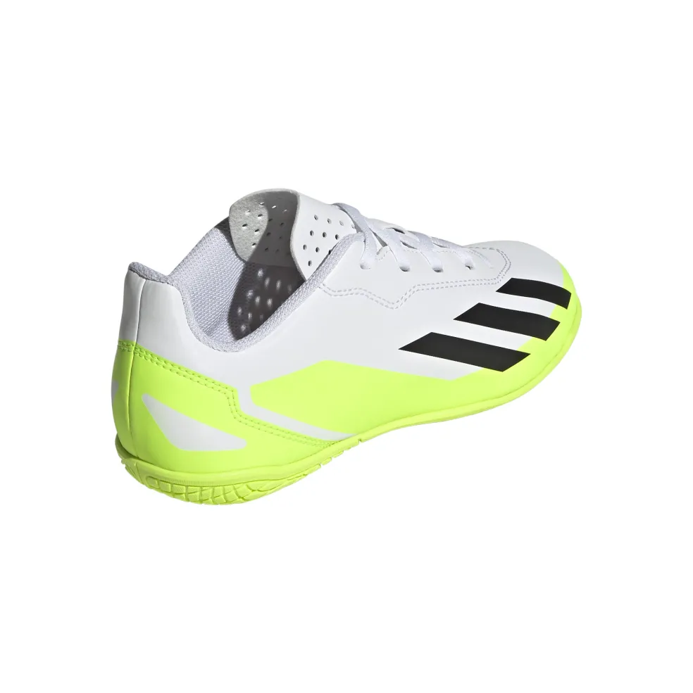 Adidas X Crazyfast.4 zaalvoetbalschoenen junior white core black