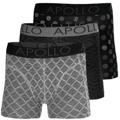 Apollo Onderbroek heren multi black 3-pack