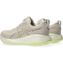 Asics Gel-Cumulus 27 hardloopschoenen dames mineral beige huddle yellow