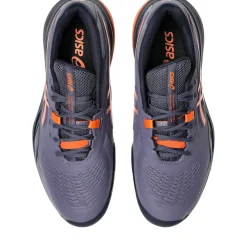 Asics Gel-Resolution X Clay tennisschoenen heren greyish purple nova orange