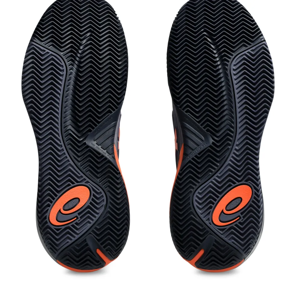 Asics Gel-Resolution X Clay tennisschoenen heren greyish purple nova orange