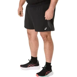 Asics Road 5 inch hardloopbroek heren performance black graphite grey