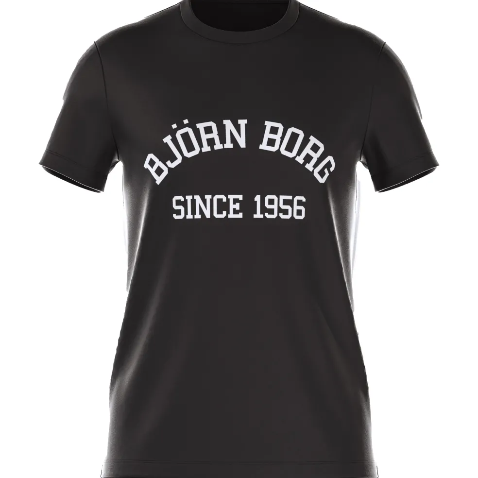 Björn Borg Borg Essential tennisshirt heren black beauty