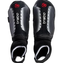 Brabo F4 Metallic scheenbeschermers junior zwart
