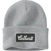 Carhartt Cuffed Script Patch muts heather grey