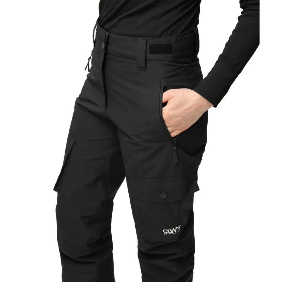 ColourWear Cargo skibroek dames black