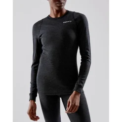 Craft Core Wool Merino LS thermoshirt dames black