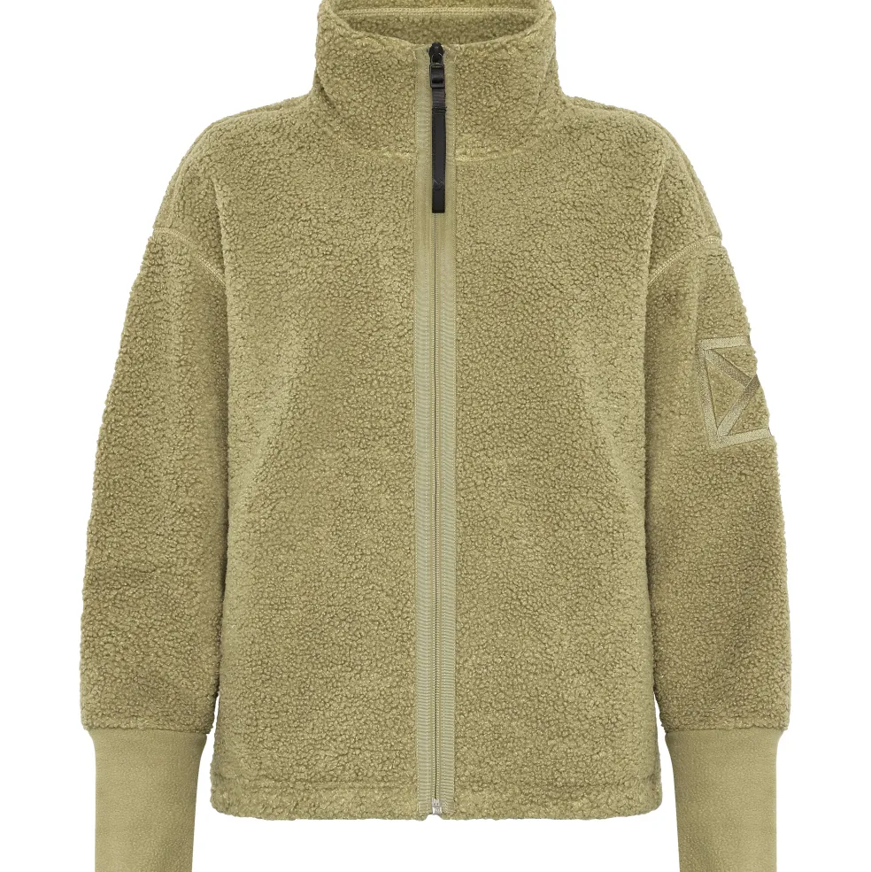 Didriksons Mella vest dames olive green