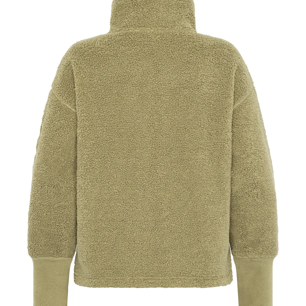 Didriksons Mella vest dames olive green