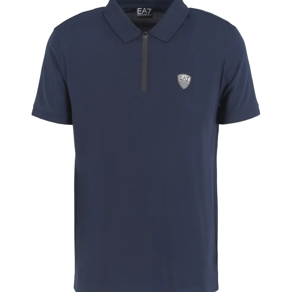 EA7 Train Premium Shield polo heren blue