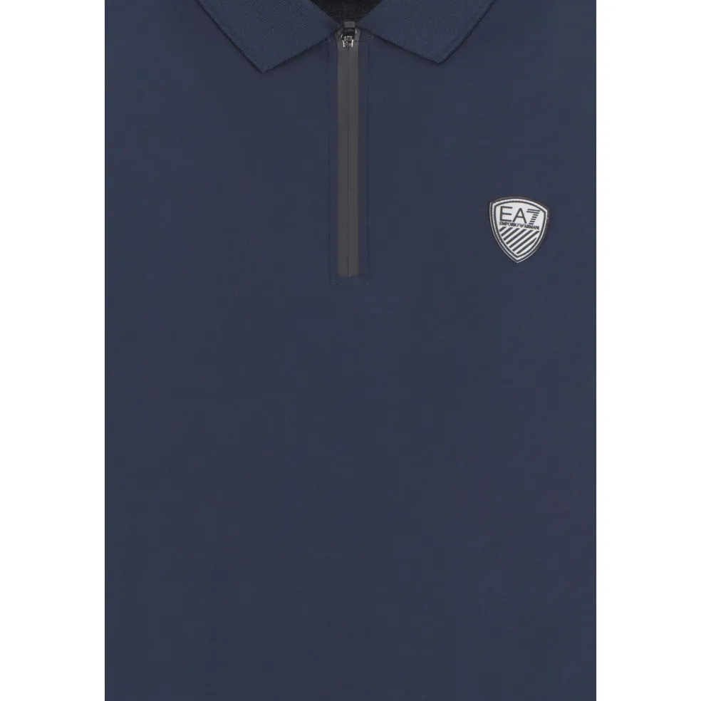 EA7 Train Premium Shield polo heren blue