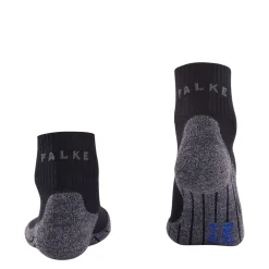 Falke TK2 Short wandelsokken dames black grey