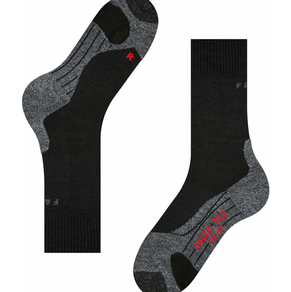 Falke TK2 wandelsokken dames black mix