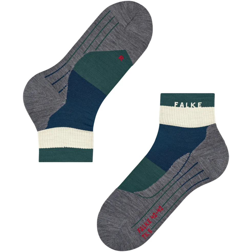 Falke TK5 Wander Short wandelsokken heren peacock