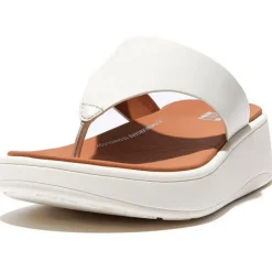 Fitflop F-Mode Flatform Toe-Post slippers dames cream
