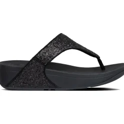 Fitflop Lulu Glitter Toe-Thongs slippers dames black