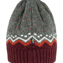 Fjällräven Ovik Knit muts dark garmet