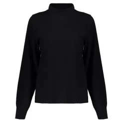 Geisha 42550-21 Solid Jacquard sweater dames black