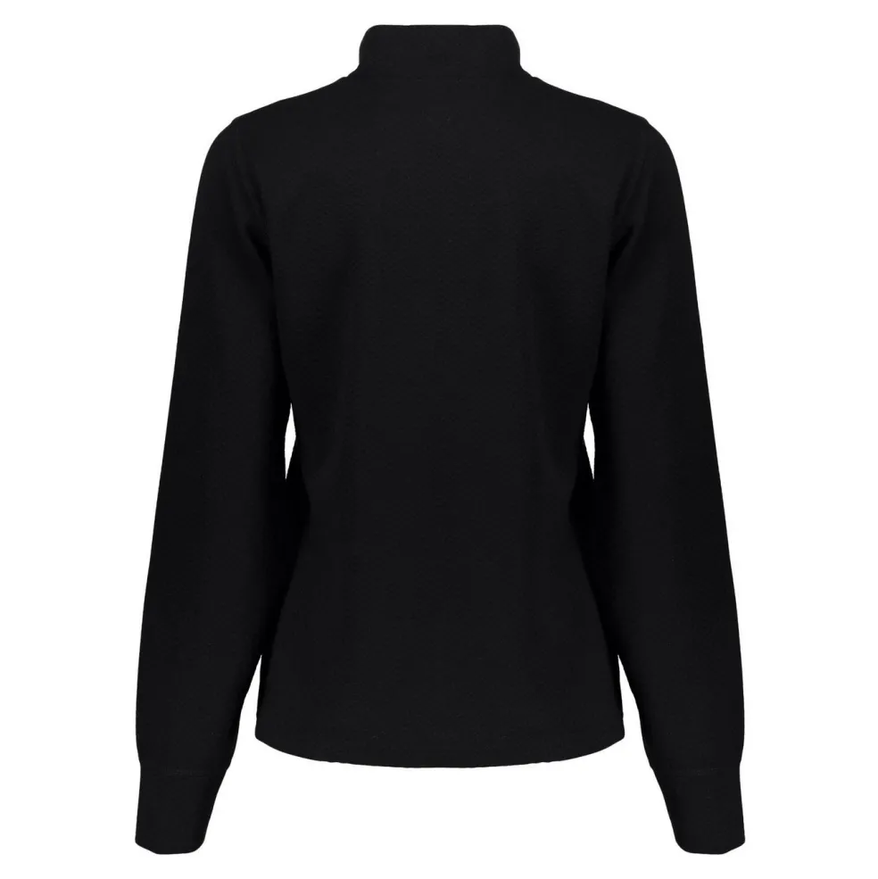 Geisha 42550-21 Solid Jacquard sweater dames black