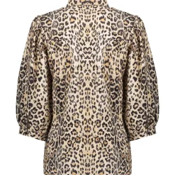 Geisha blouse dames sand black